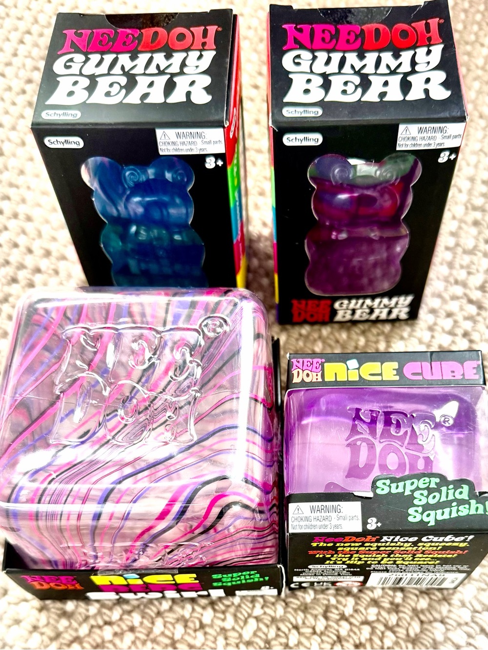 Schylling needoh Gummy Bear & Nice Cube and berg authentic